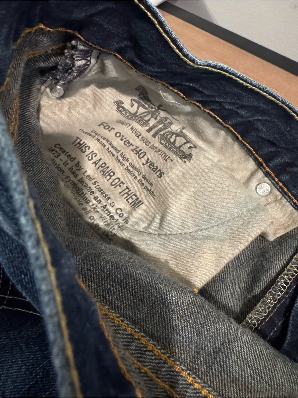 Levi's 505 Men's Dark Blue Straight Jeans